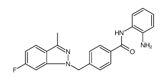 Benzamide, N-(2-aminophenyl)-4-[(6-fluoro-3-methyl-1H-indazol-1-yl)methyl] Structure