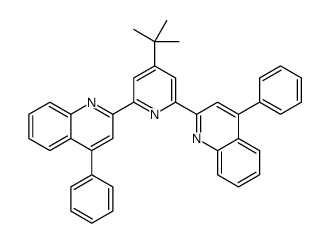 2-[4-tert-butyl-6-(4-phenylquinolin-2-yl)pyridin-2-yl]-4-phenylquinoline结构式