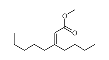 methyl 3-butyloct-2-enoate结构式