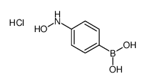 [4-(hydroxyamino)phenyl]boronic acid,hydrochloride结构式