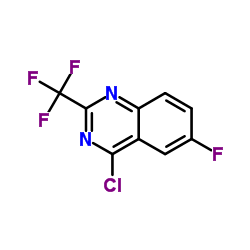 2-三氟甲基-4-氯-6-氟喹唑啉结构式
