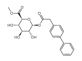 methyl 1-O-(4-phenyl)phenylacetyl-β-D-glucopyranuronate结构式