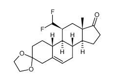 11β-difluoromethylestr-5-ene 3,17-dione 3-ethylene glycol ketal结构式