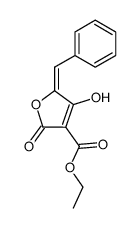 (E)-5-benzylidene-3-ethoxycarbonyl-4-hydroxyfuran-2(5H)-one Structure