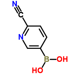 (6-cyanopyridin-3-yl)boronic acid Structure