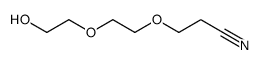 3-(2-(2-hydroxyethoxy)ethoxy)propanenitrile Structure