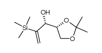 (1R,4'R)-1-(2,2-dimethyl-1,3-dioxolane-4-yl)-2-trimethylsilylprop-2-en-1-ol结构式