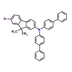 N,N-di([1,1'-biphenyl]-4-yl)-7-bromo-9,9-dimethyl-9H-fluoren-2-amine picture