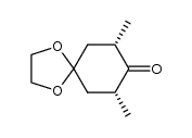 (+/-)-(7R,9S)-7,9-dimethyl-1,4-dioxaspiro[4.5]decan-8-one Structure