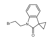 1'-(2-bromoethyl)spiro[cyclopropane]-1,3'-[3H]-indole-2'(1'H)-one结构式