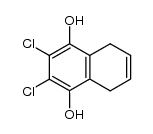 2,3-dichloro-5,8-dihydro-naphthalene-1,4-diol Structure