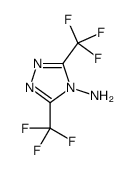 3,5-bis(trifluoromethyl)-1,2,4-triazol-4-amine结构式