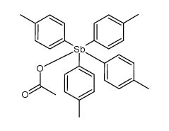 tetrakis(4-methylphenyl)antimony acetate结构式