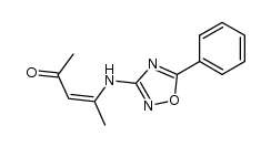 (Z)-4-(5-phenyl-[1,2,4]oxadiazol-3-ylamino)-pent-3-en-2-one结构式