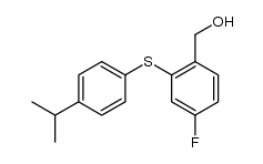 4-fluoro-2-(4-isopropylphenylthio)benzyl alcohol Structure