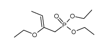 (2-ethoxy-2-buten-1-yl)-phosphonic acid diethyl ester Structure