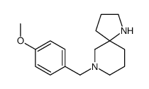 9-[(4-methoxyphenyl)methyl]-1,9-diazaspiro[4.5]decane结构式