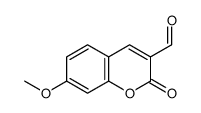 7-methoxy-2-oxochromene-3-carbaldehyde结构式