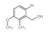 (6-Bromo-3-methoxy-2-methylphenyl)methanol结构式