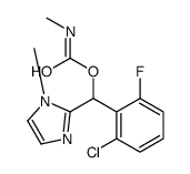 [(2-chloro-6-fluorophenyl)-(1-methylimidazol-2-yl)methyl] N-methylcarbamate Structure