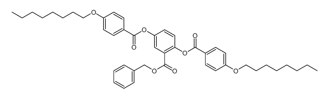 benzyl 2,5-bis[(4-octoxybenzoyl)oxy]benzoate Structure