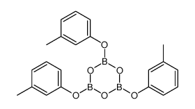 2,4,6-tris(3-methylphenoxy)-1,3,5,2,4,6-trioxatriborinane结构式