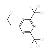 1,3,5-Triazine,2-(2-chloroethyl)-4,6-bis(trichloromethyl)- Structure