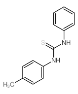 Thiourea,N-(4-methylphenyl)-N'-phenyl- Structure