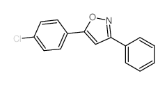 Isoxazole,5-(4-chlorophenyl)-3-phenyl-结构式