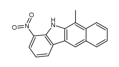 6-Methyl-4-nitro-5H-benzo[b]carbazol Structure