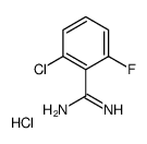 2-CHLORO-6-FLUORO-BENZAMIDINE HYDROCHLORIDE Structure