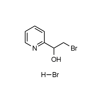 2-溴-1-(吡啶-2-基)乙醇氢溴酸盐结构式