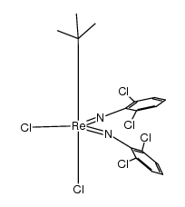 Re(N-2,6-C6H3Cl2)2(CH2t-Bu)Cl2结构式
