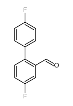 4,4'-difluoro-biphenyl-2-carbaldehyde Structure