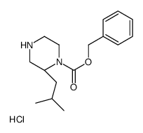 (S)-1-n-cbz-2-异丁基哌嗪盐酸盐结构式