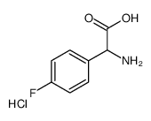 2-氨基-2-(4-氟苯基)乙酸盐酸盐结构式