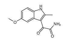 5-methoxy-2-methylindole-3-glyoxylamide Structure