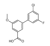 3-(3-氯-5-氟苯基)-5-甲氧基苯甲酸结构式