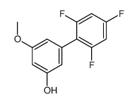 3-methoxy-5-(2,4,6-trifluorophenyl)phenol Structure