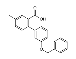5-methyl-2-(3-phenylmethoxyphenyl)benzoic acid Structure