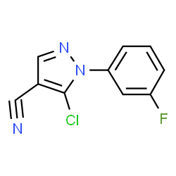 5-Chloro-1-(3-fluorophenyl)-1H-pyrazole-4-carbonitrile structure