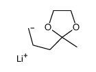 lithium,2-methyl-2-propyl-1,3-dioxolane Structure