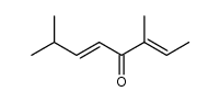 (E,E)-3,7-Dimethyl-2,5-octadien-4-one Structure