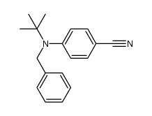 4-(N-tert-butyl-N-benzylamino)benzonitrile Structure