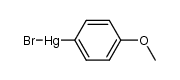 p-methoxyphenylmercury(II) bromide Structure