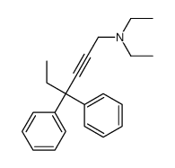 N,N-diethyl-4,4-diphenylhex-2-yn-1-amine结构式