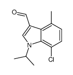 7-chloro-4-methyl-1-(propan-2-yl)-1H-indole-3-carboxaldehyde Structure