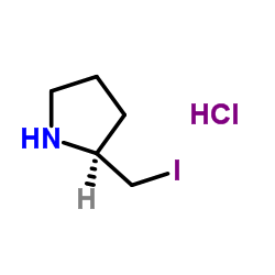 (2S)-2-(Iodomethyl)pyrrolidine hydrochloride (1:1) Structure