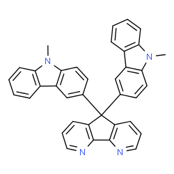 5,5-二(9-甲基-9H-咔唑-3-基)-5H-环戊二烯并[2,1-B:3,4-B']二吡啶图片