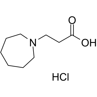 3-(氮杂环庚烷-1-基)丙酸盐酸盐结构式